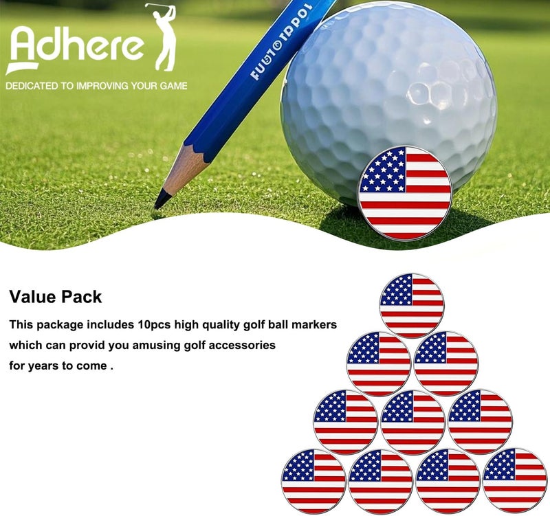 Adhere Golf Ball Markers Personlized Logo Enamel with A Strong Magnetic Hat Clips A Premium Golf Gifts for Golfer - Image 5